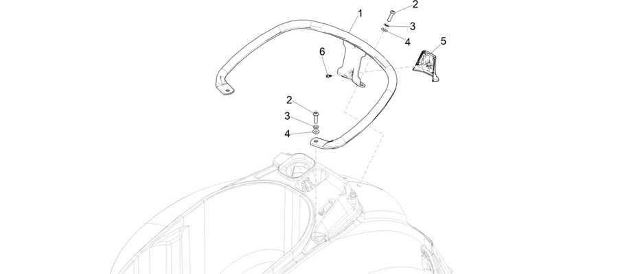 Rear luggage rack