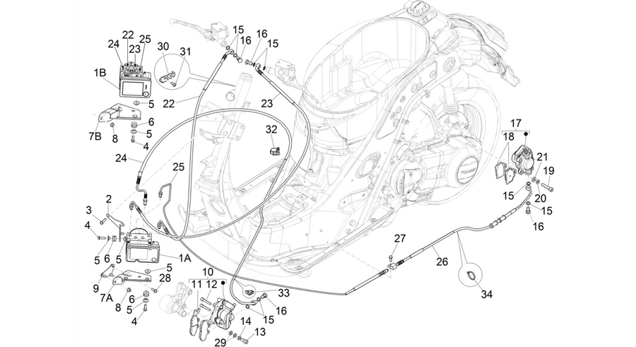 Brakes pipes - Calipers (ABS)