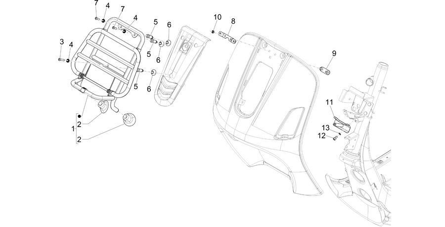 Front luggage rack