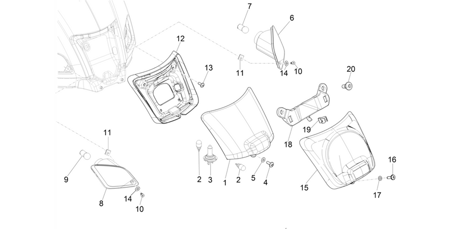 Rear headlamps - Turn signal lamps