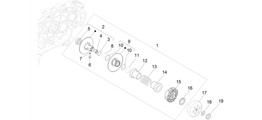 Driven pulley