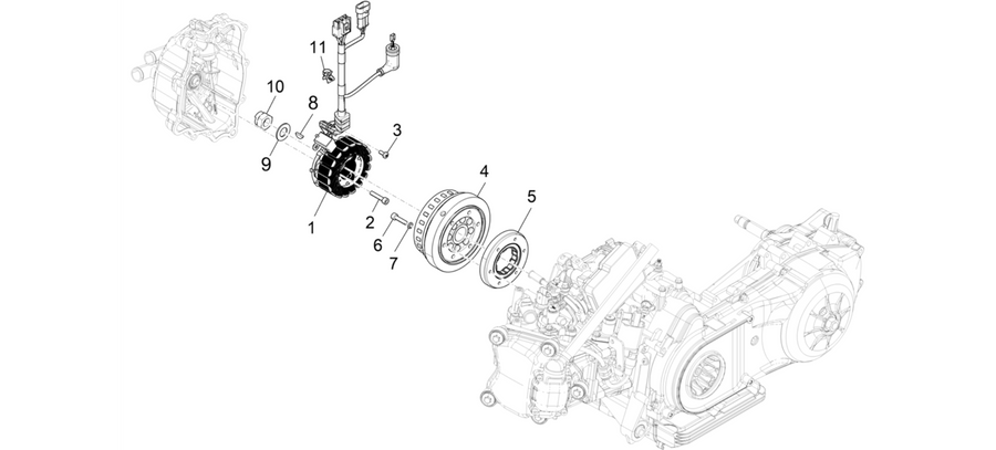 Flywheel magneto