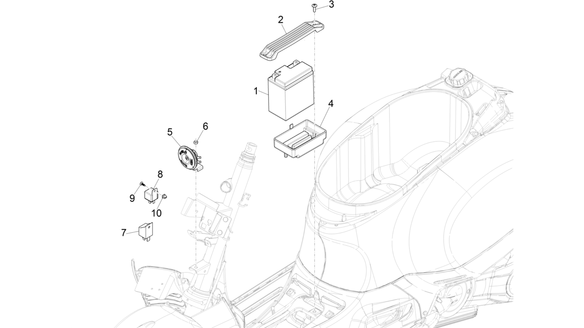 Remote control switches - Battery - Horn