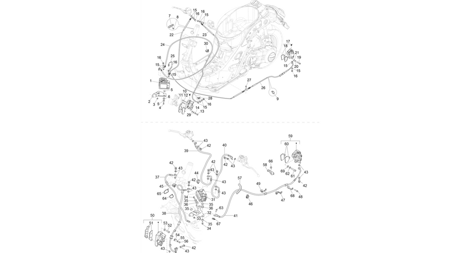 Brakes pipes - Calipers (ABS)