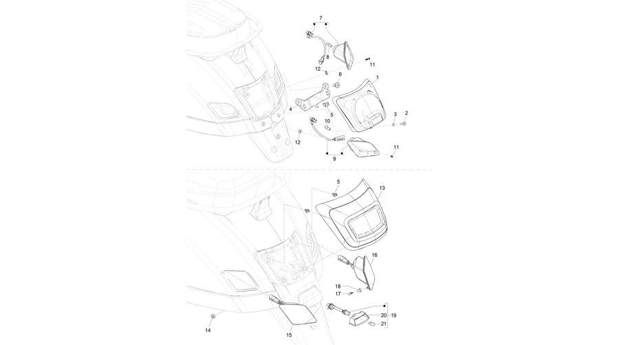 Rear headlamps - Turn signal lamps