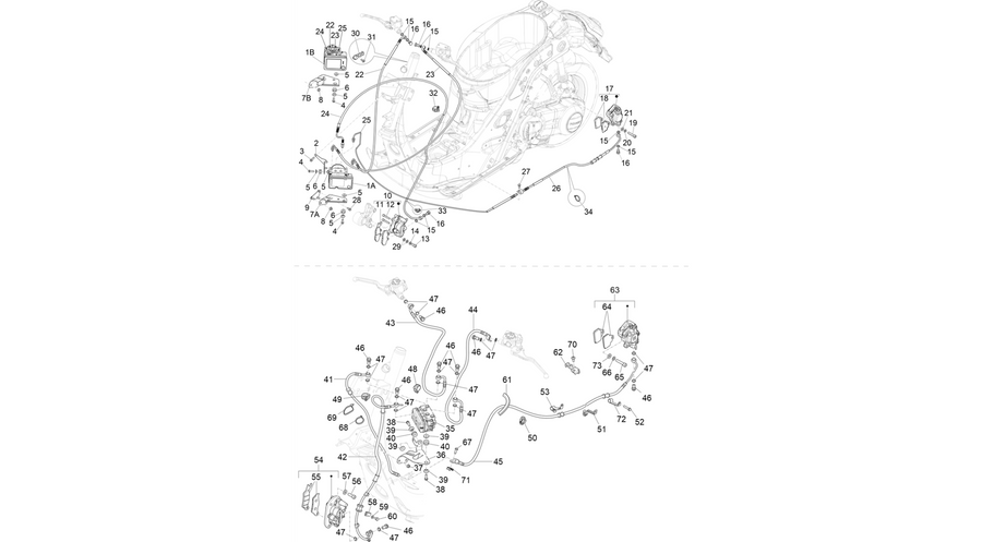 Brakes pipes - Calipers (ABS)