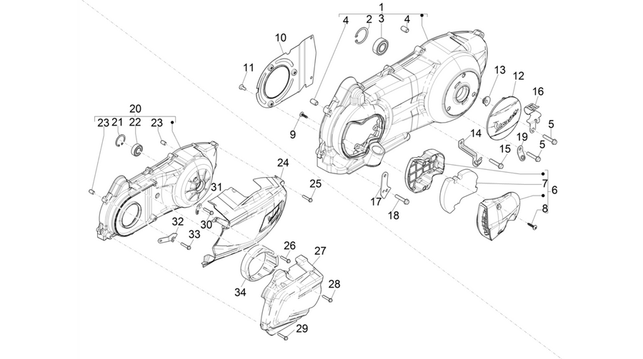 Crankcase cover - Crankcase cooling