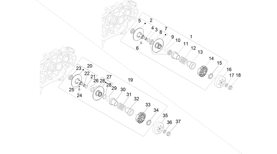 Driven pulley