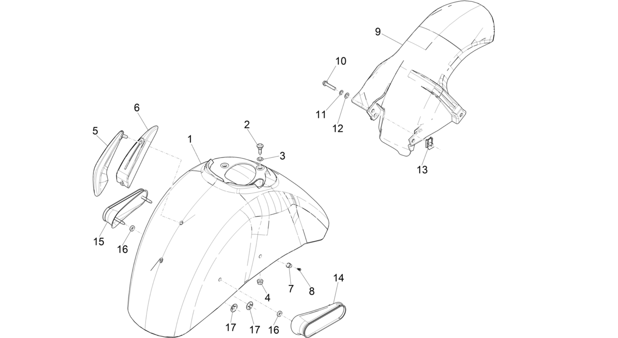 Wheel huosing - Mudguard