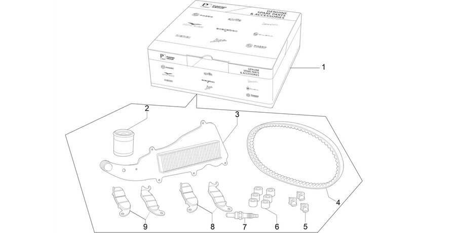 Complete wear and maintenance kit