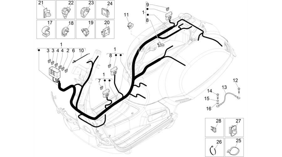 Main cable harness
