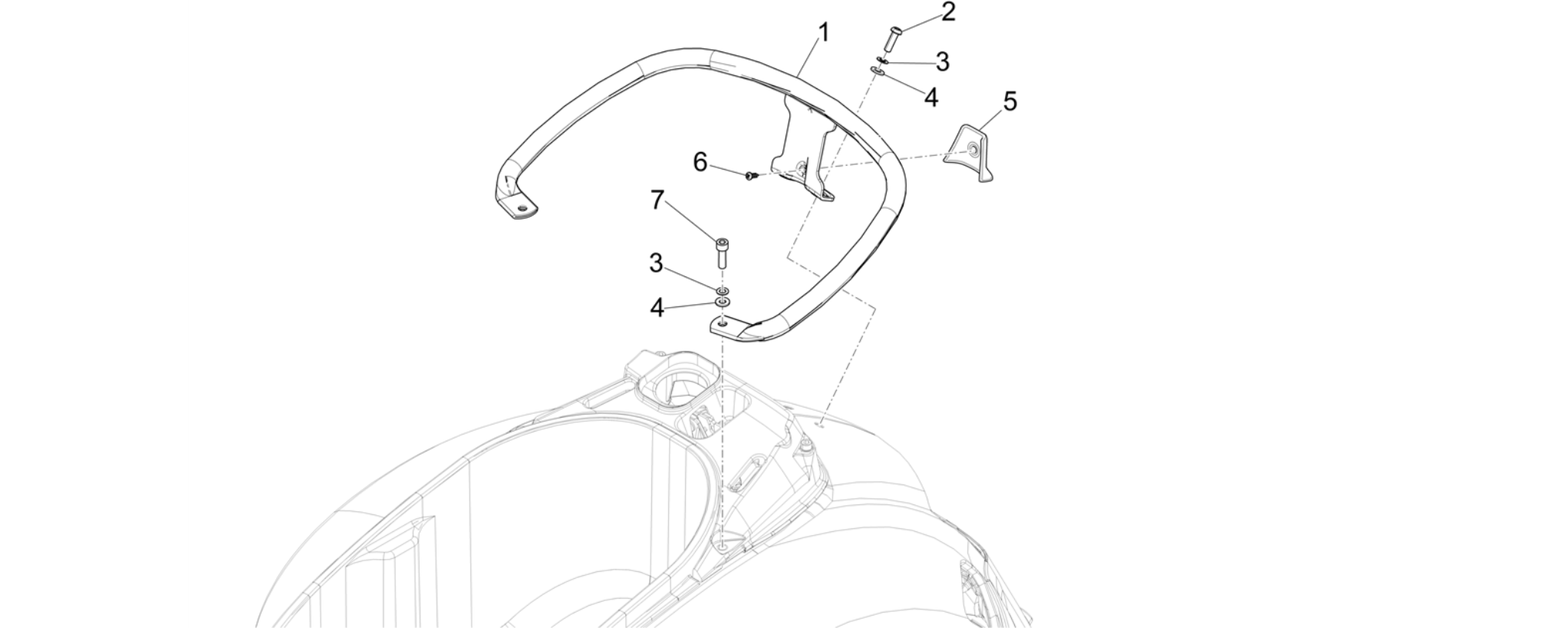 Rear luggage rack