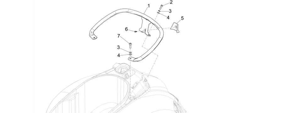 Rear luggage rack