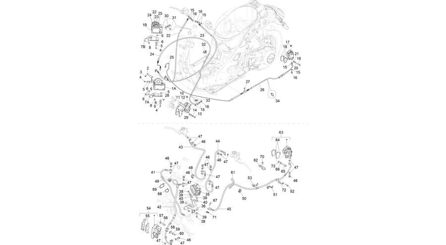 Brakes pipes - Calipers (ABS)