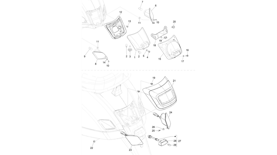 Rear headlamps - Turn signal lamps