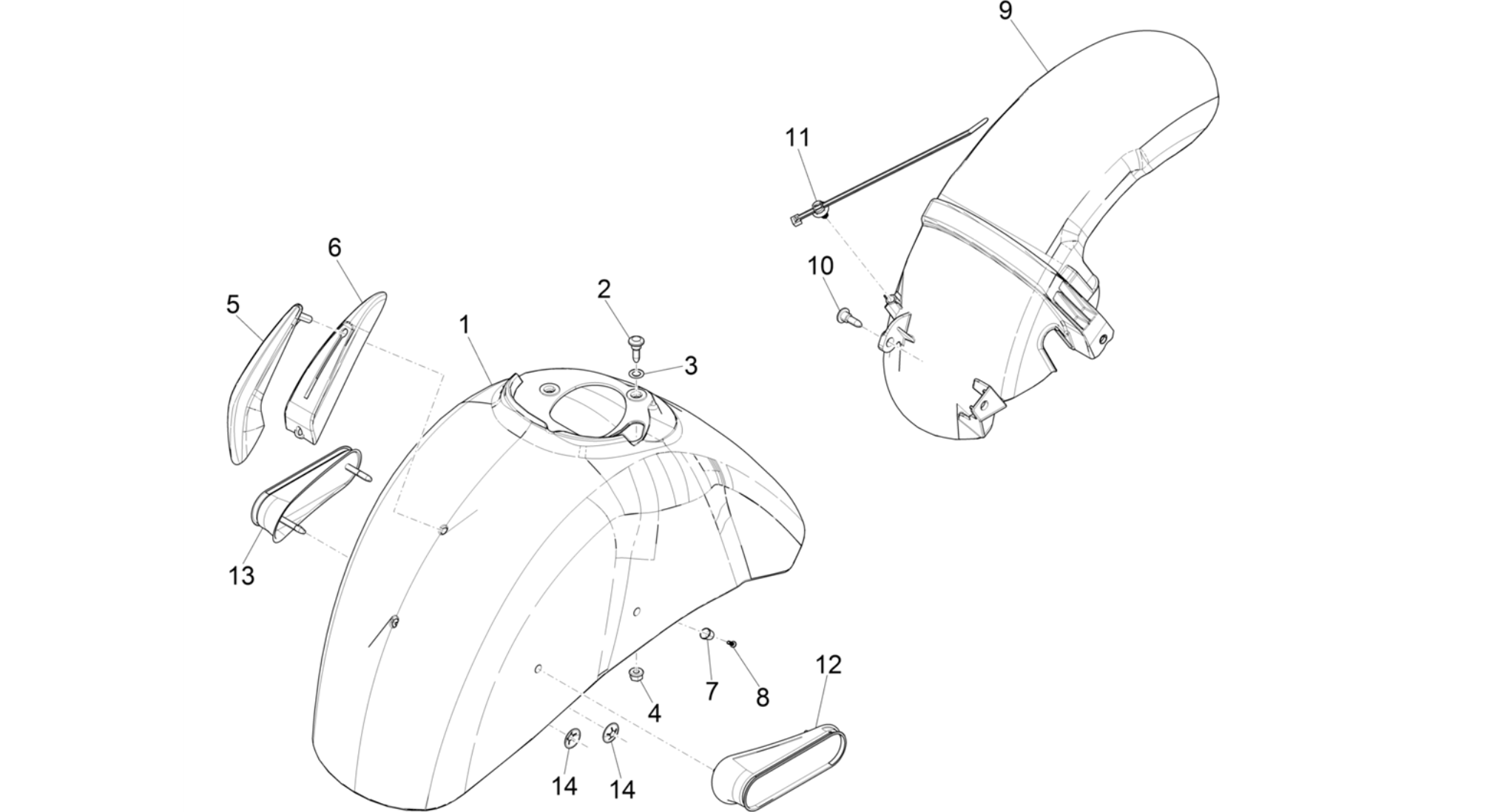 Wheel huosing - Mudguard