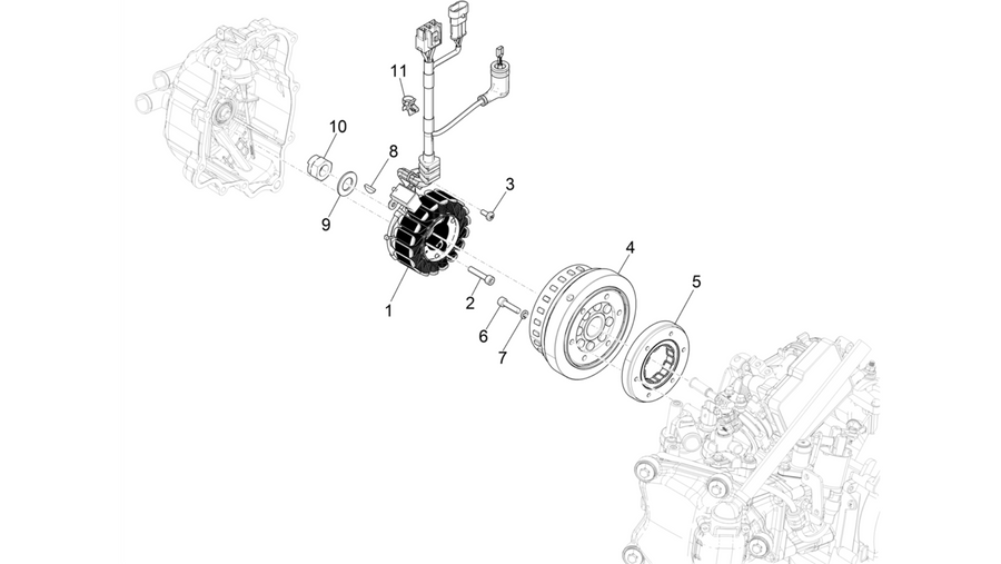 Flywheel magneto