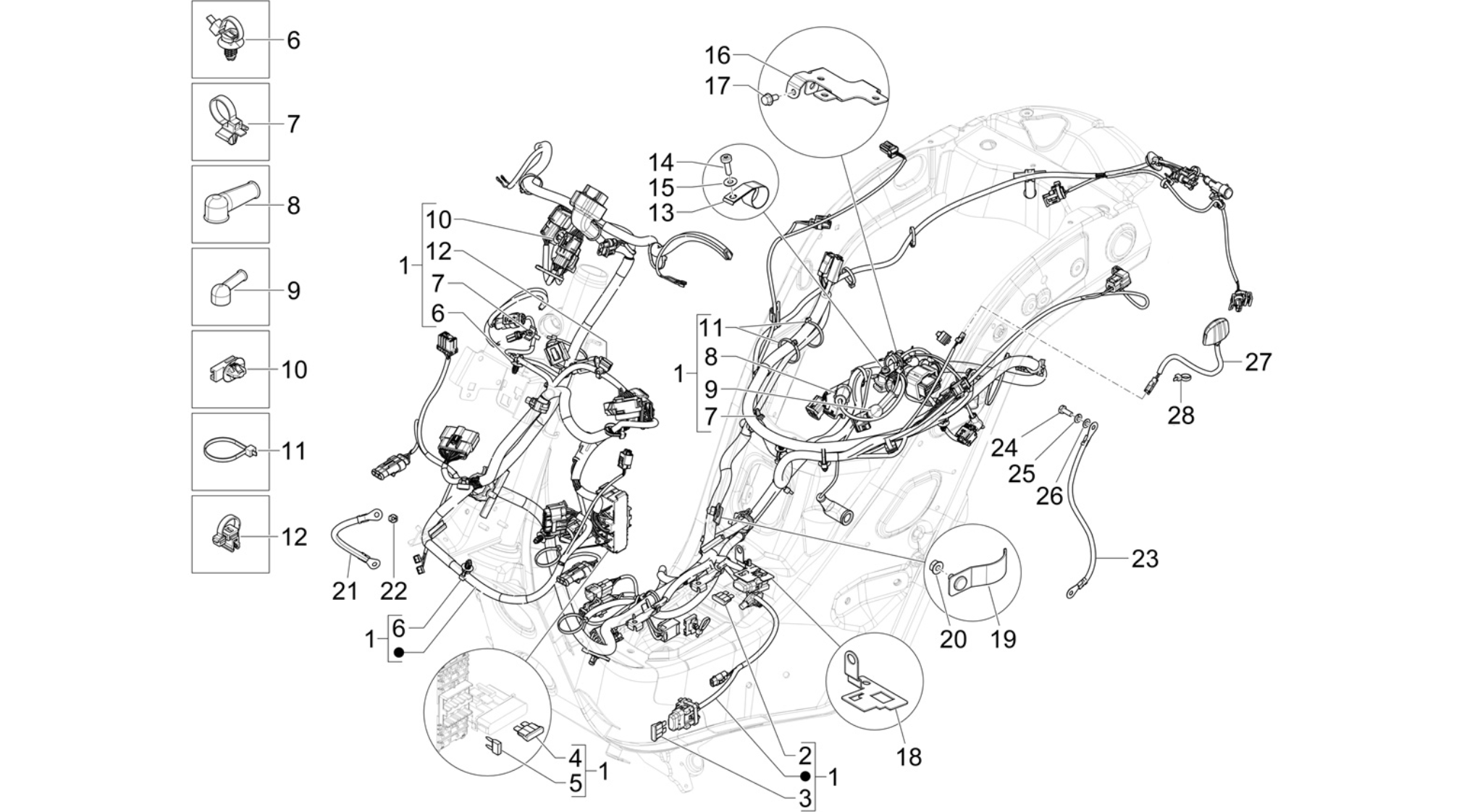 Main cable harness