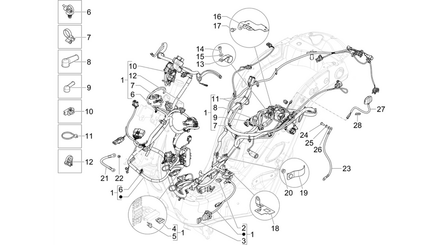 Main cable harness