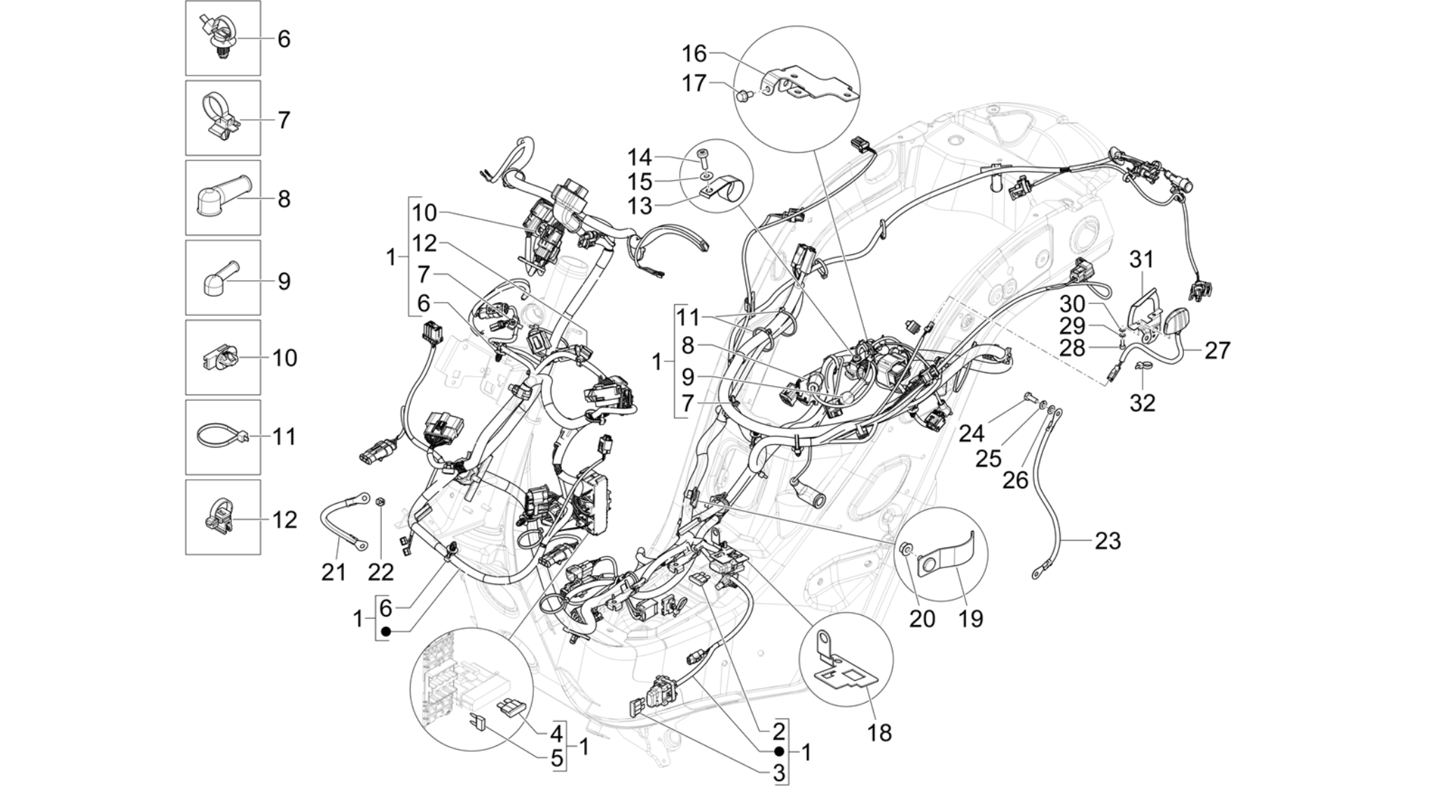 Main cable harness