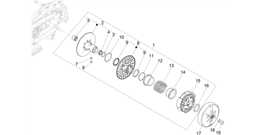Driven pulley