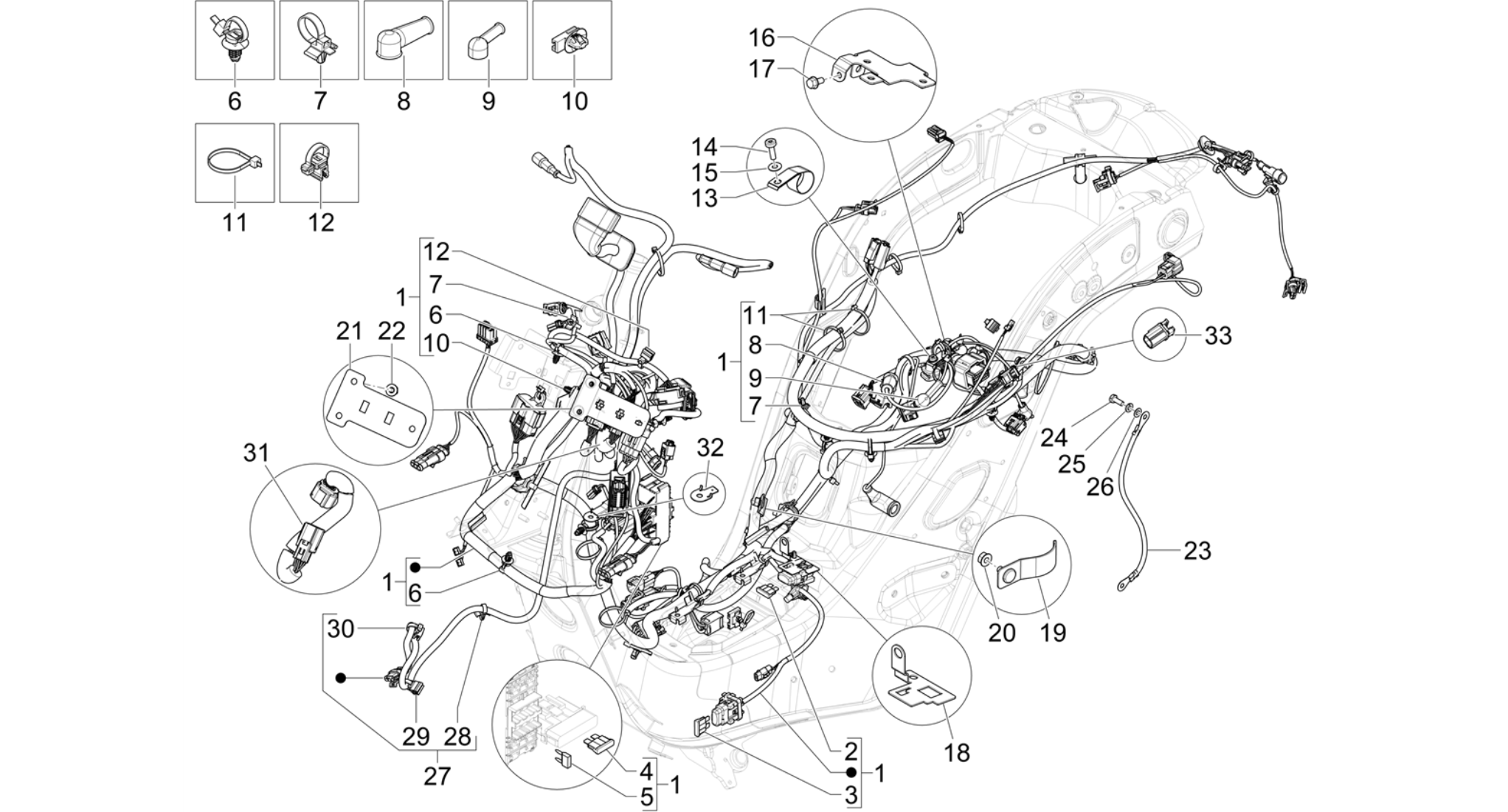 Main cable harness