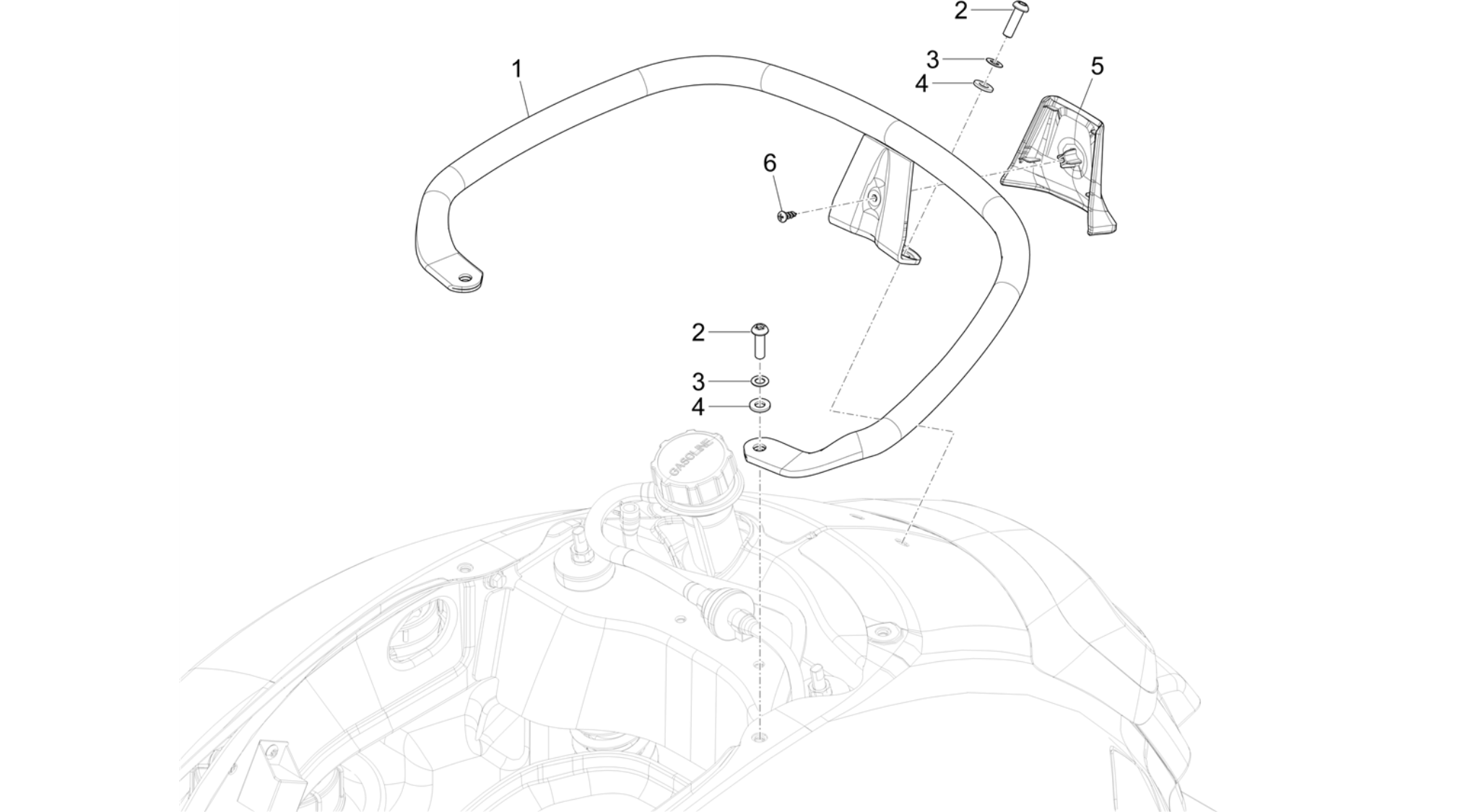 Rear luggage rack