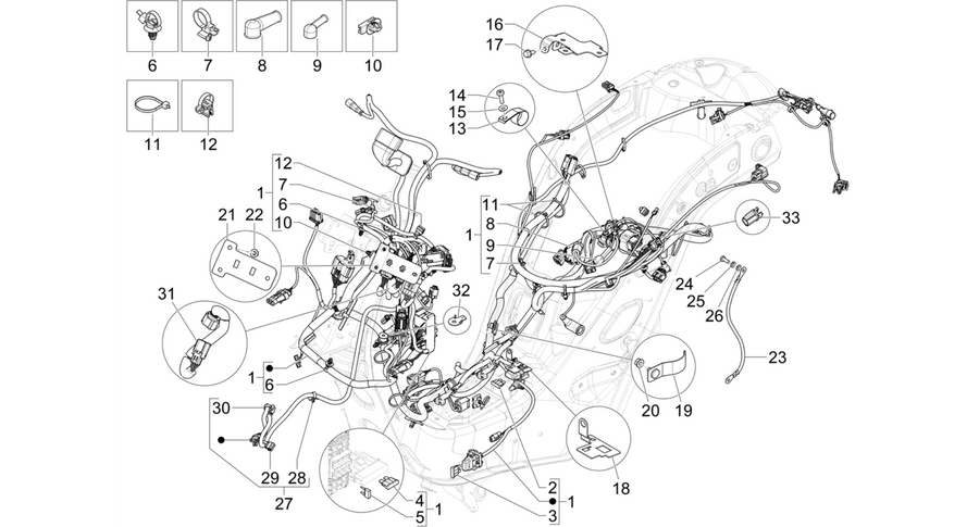 Main cable harness