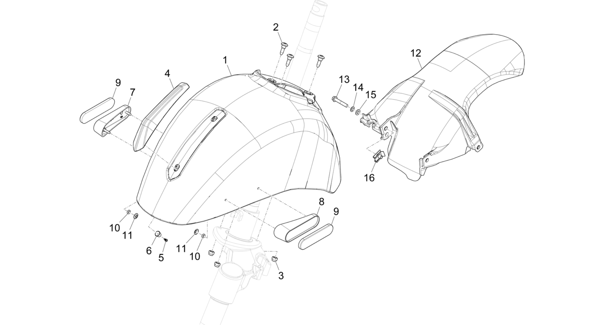 Wheel huosing - Mudguard