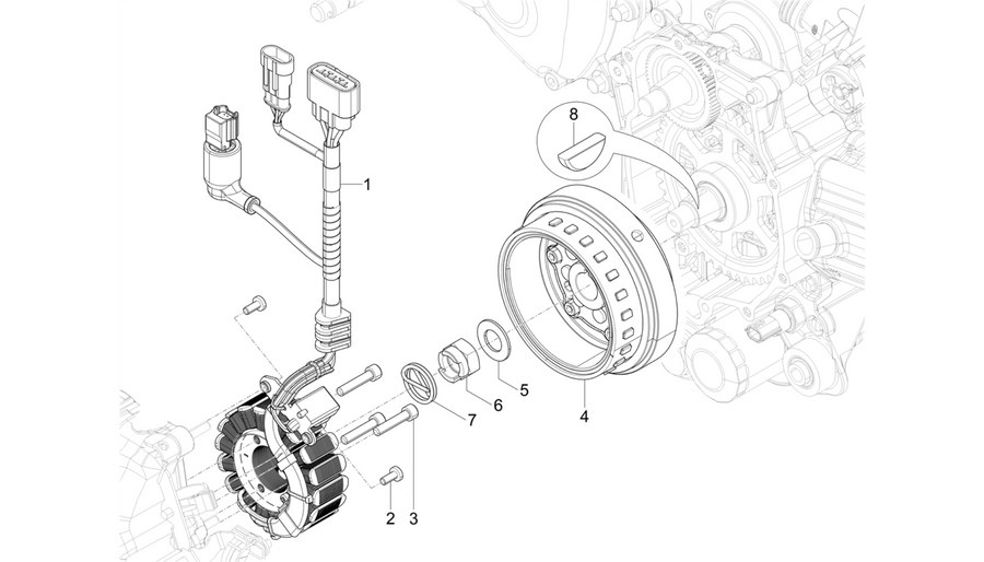 Flywheel magneto