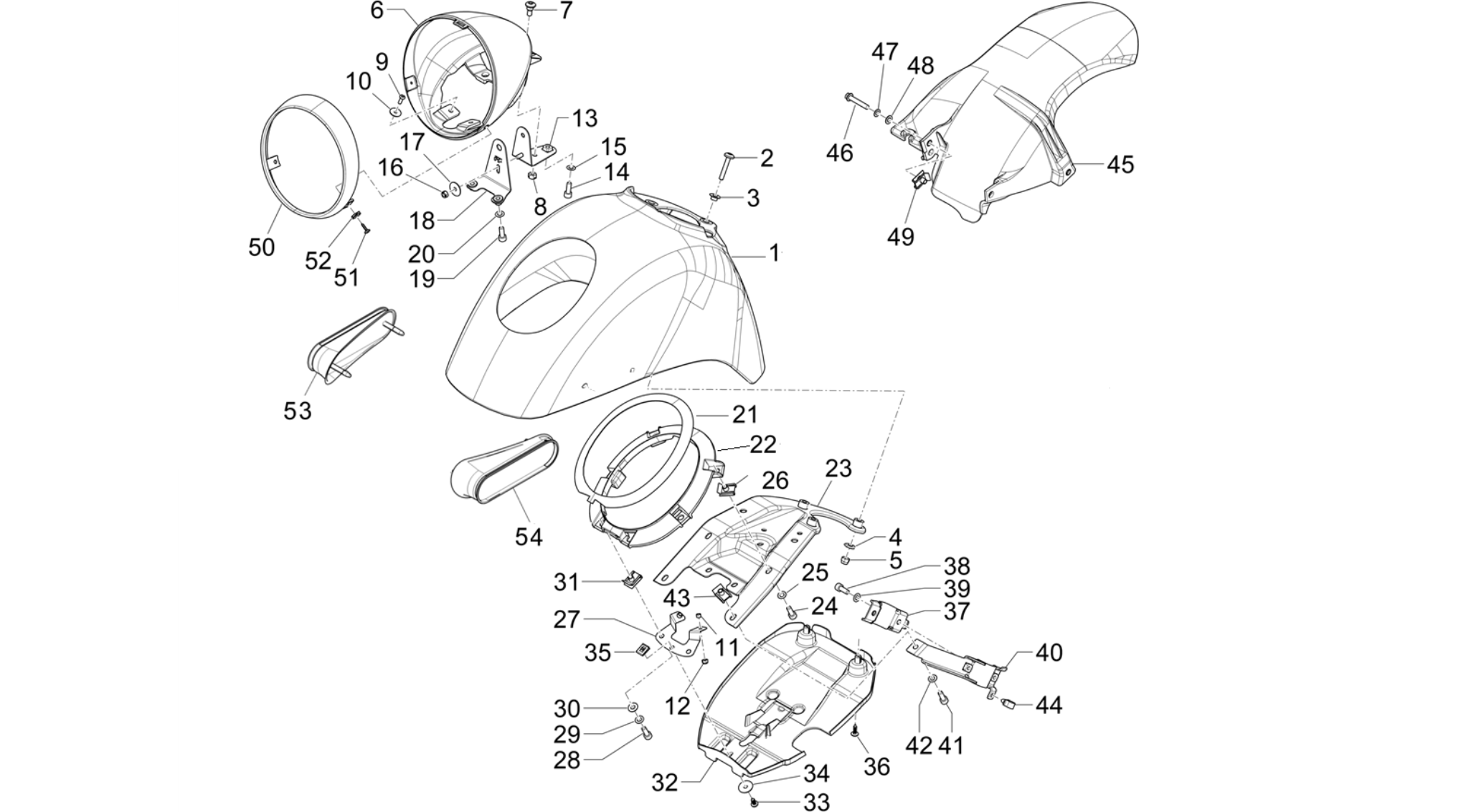Wheel huosing - Mudguard