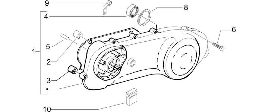 Crankcase cover - Crankcase cooling