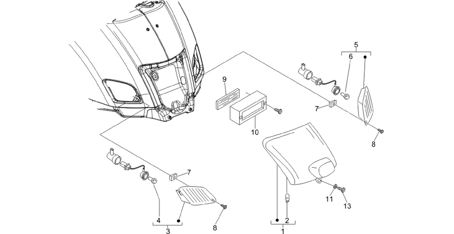 Rear headlamps - Turn signal lamps