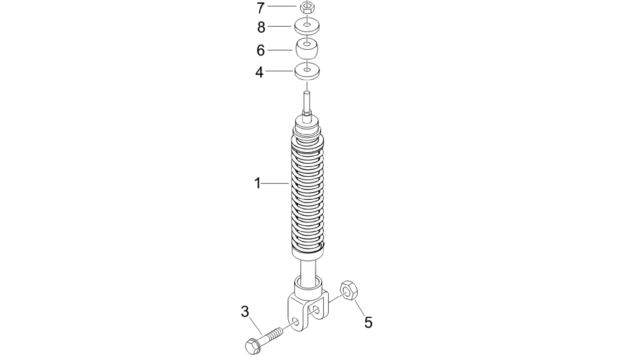 Rear suspension - Shock absorber/s