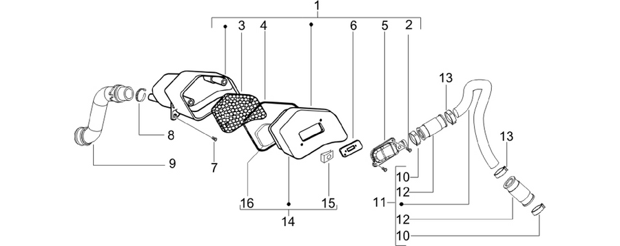 Secondary air box