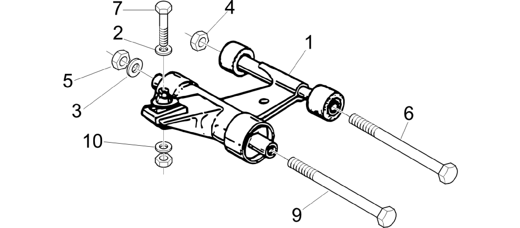 Swinging arm