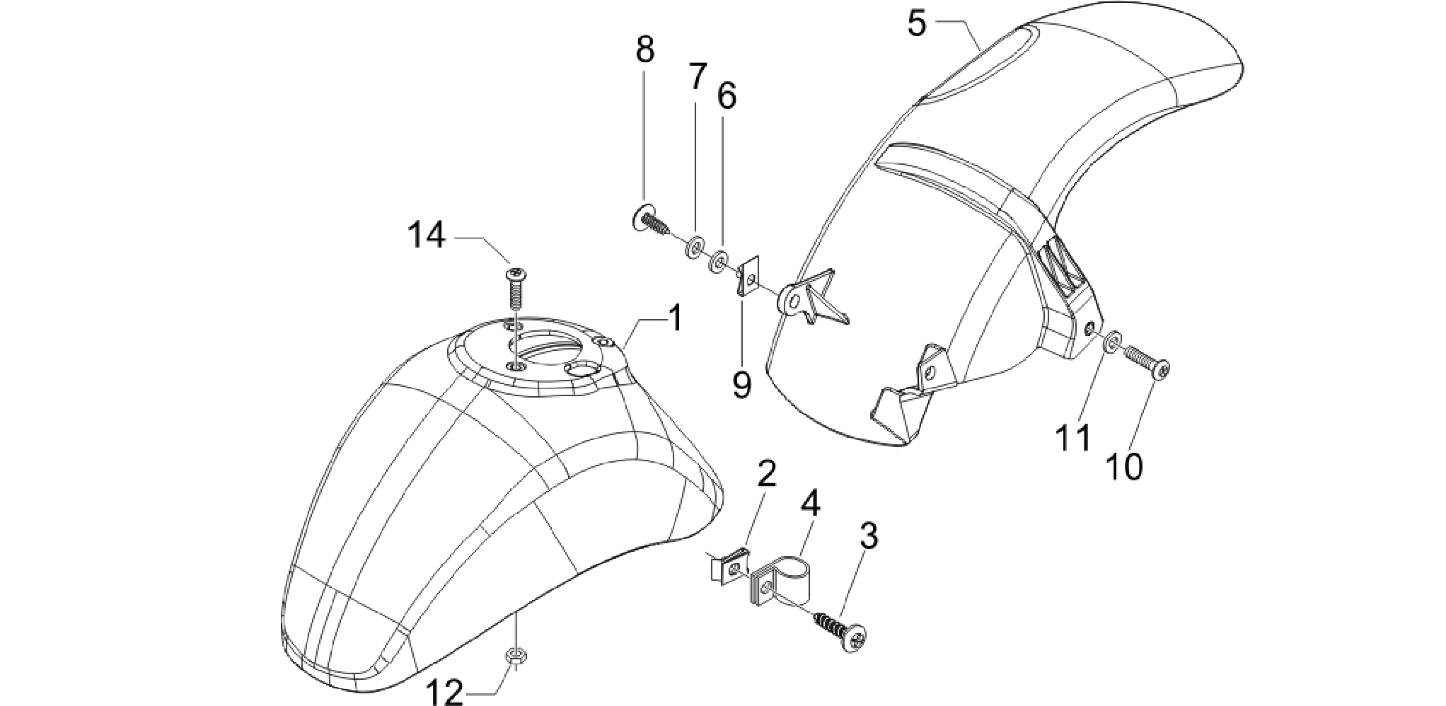 Wheel huosing - Mudguard