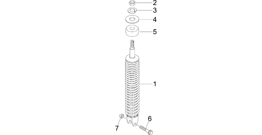 Rear suspension - Shock absorber/s