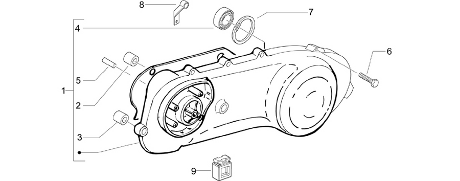 Crankcase cover - Crankcase cooling