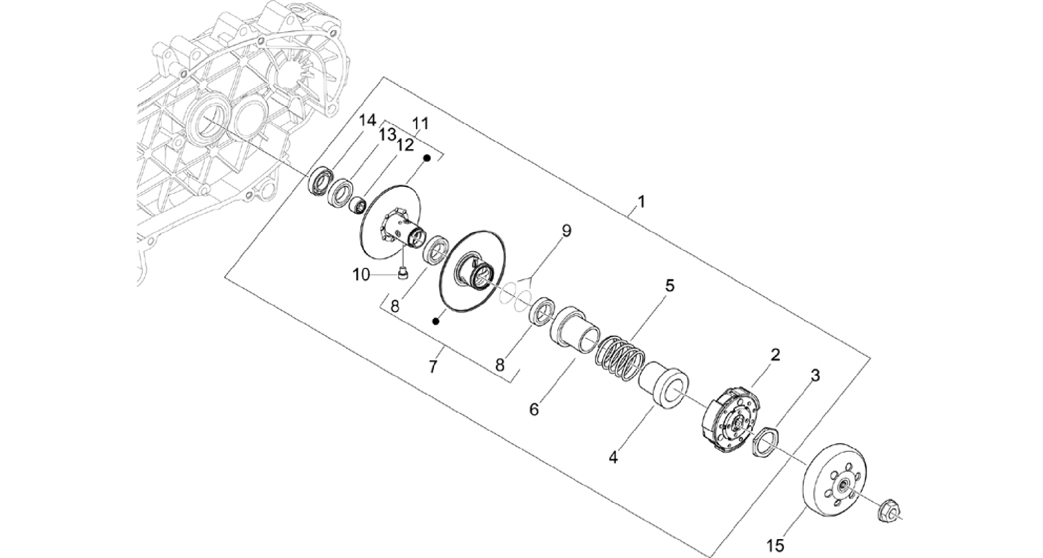 Driven pulley