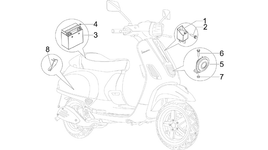 Remote control switches - Battery - Horn