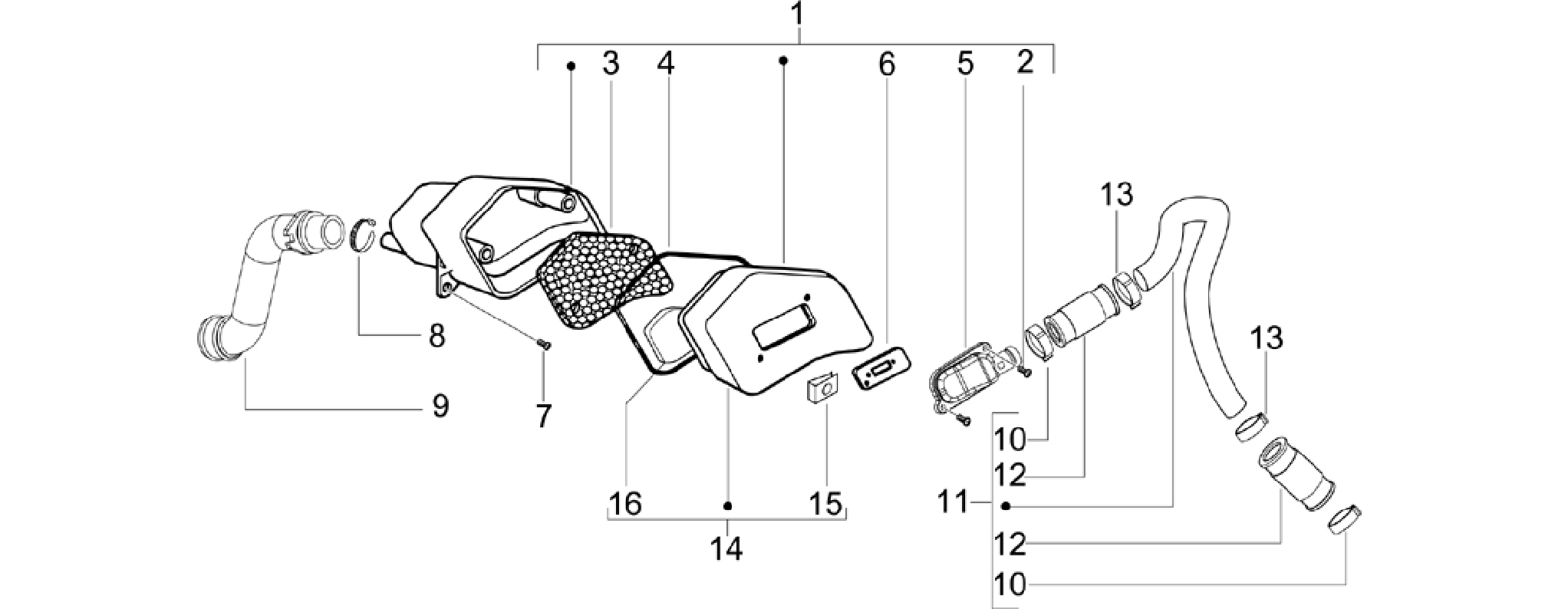 Secondary air box