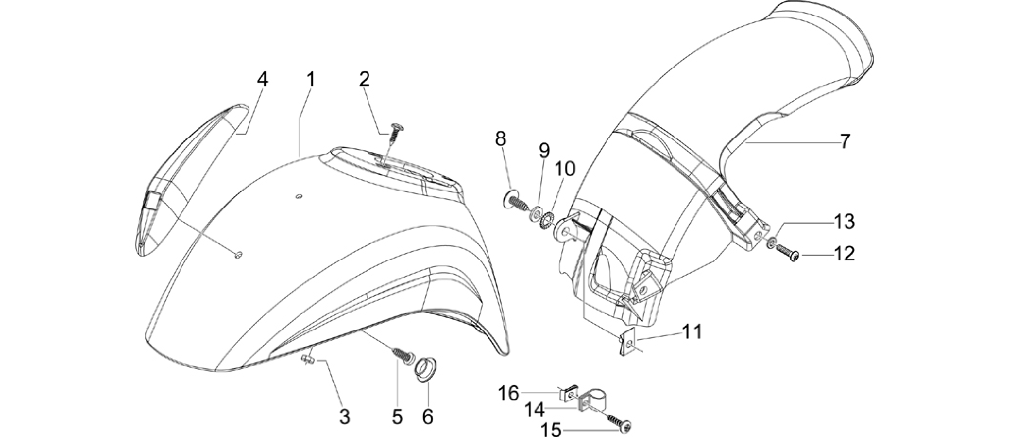 Wheel huosing - Mudguard