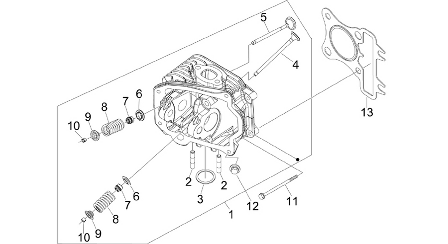 Cylinder head unit - Valve
