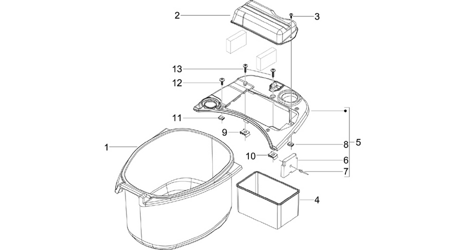 Helmet huosing - Undersaddle