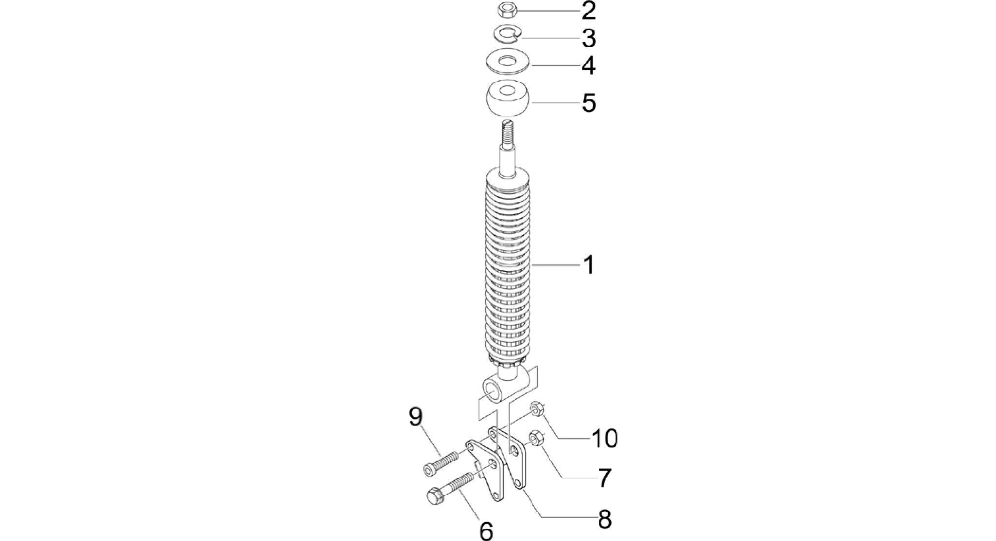 Rear suspension - Shock absorber/s