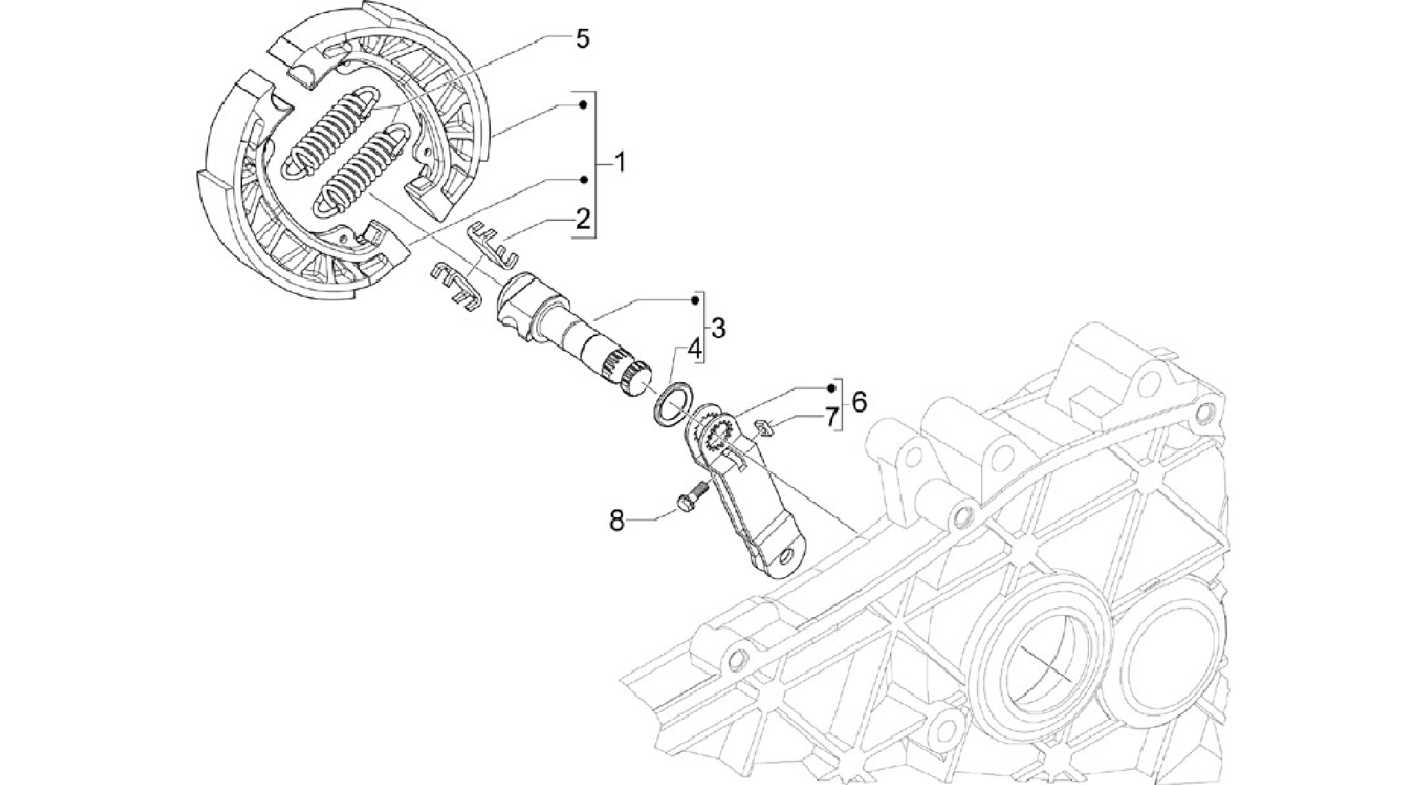 Rear brake - Brake jaw