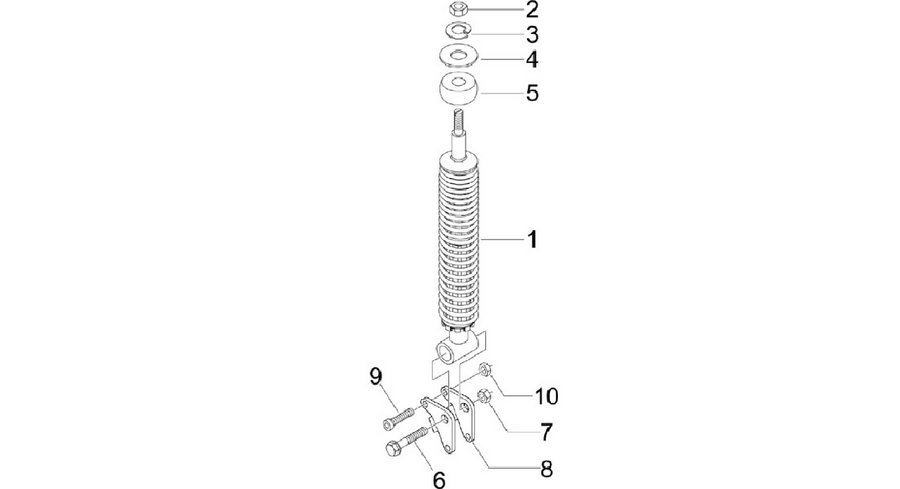 Rear suspension - Shock absorber/s
