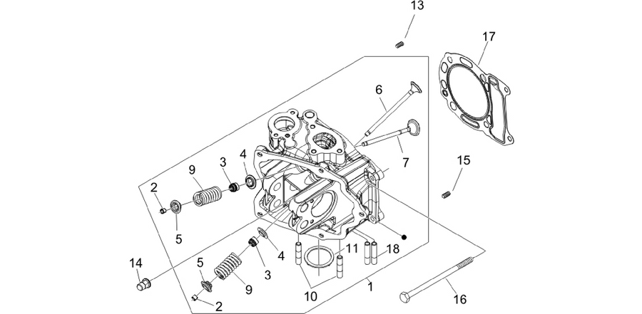 Cylinder head unit - Valve