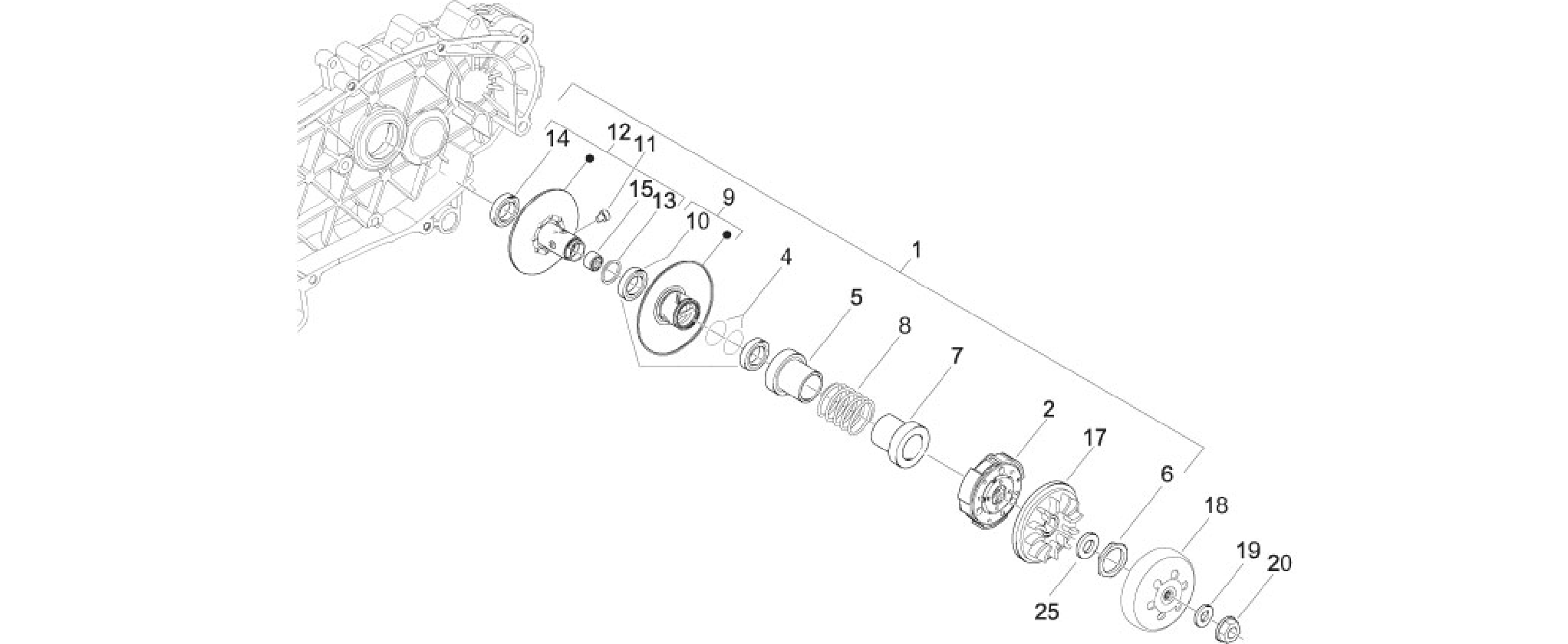 Driven pulley